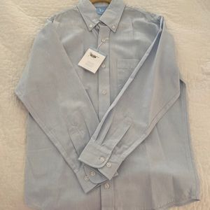 Boys Bella bliss blue Oxford buttondown shirt sz 10 NWT